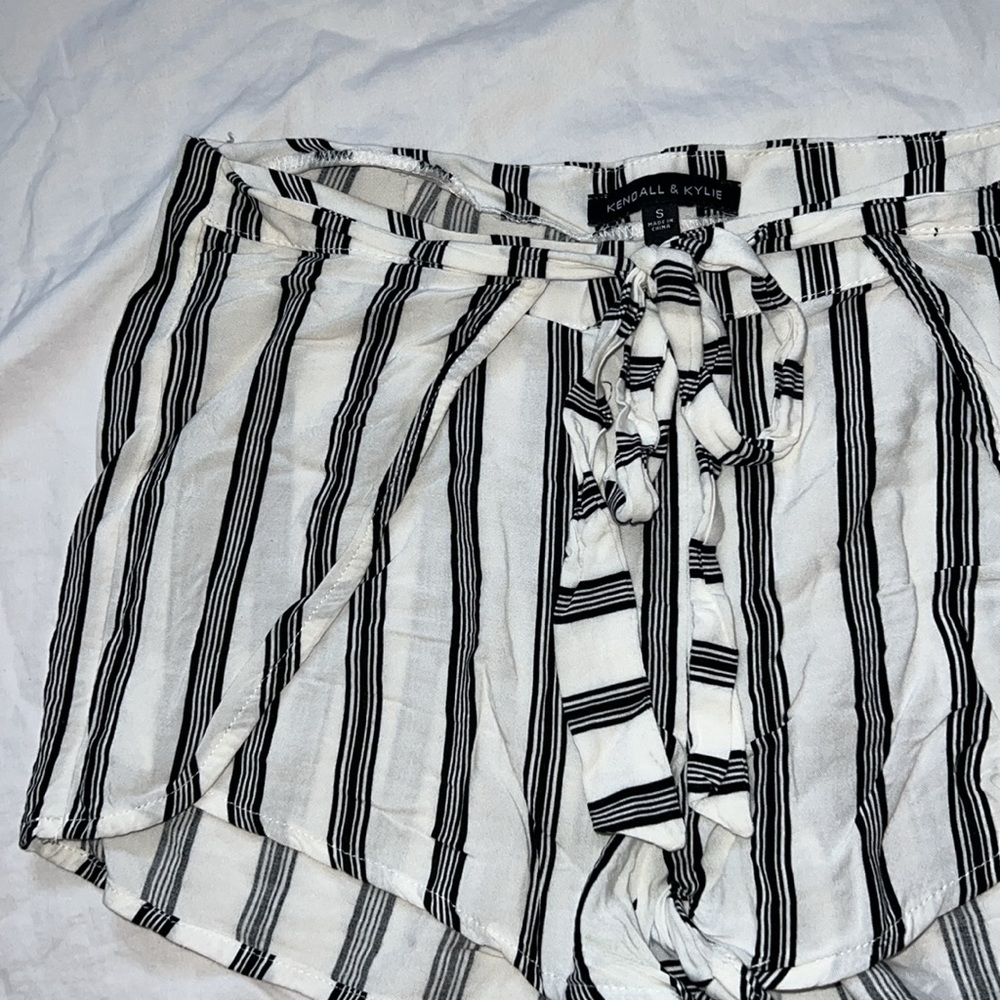 Striped Wrap Shorts